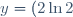 y=(2\ln2)x+b